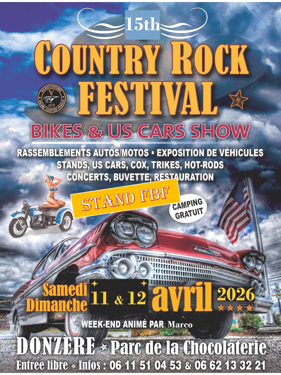 Country Rock Festival Bikes and Us Cars Show - Stand FBF