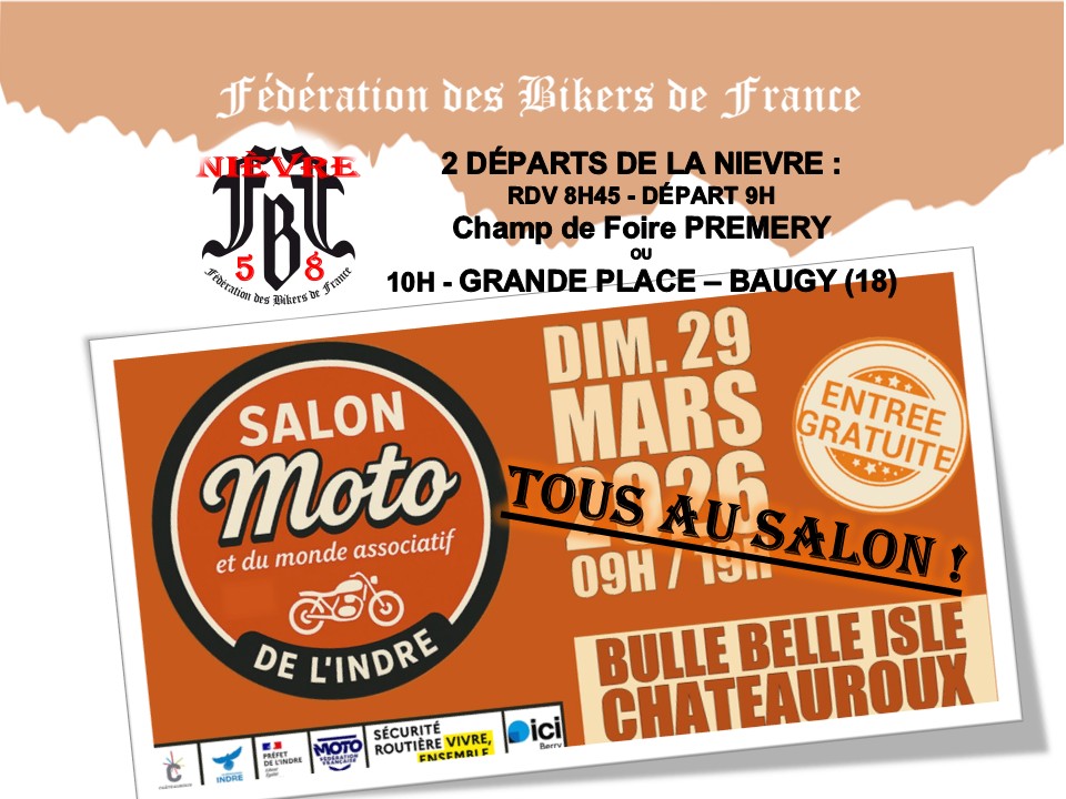 FBF 58 : RUN au SALON DE LA MOTO CHÂTEAUROUX