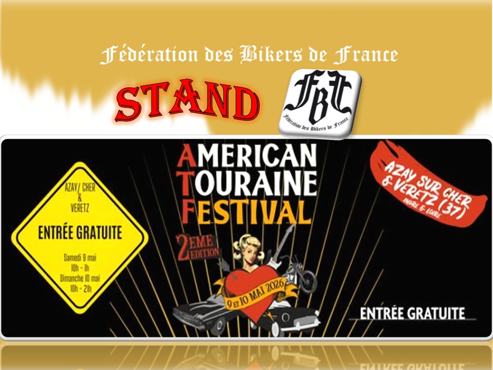 Stand FBF - AMERICAN TOURAINE FESTIVAL à Azay sur Cher (37)