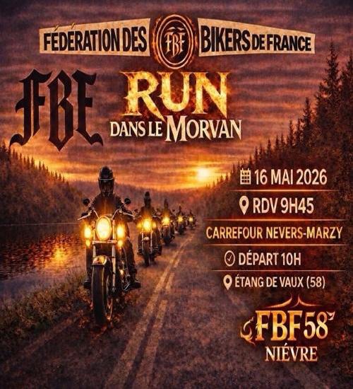 🏍 RUN DANS LE MORVAN 🏍 (au départ de Nevers-Marzy) 🏍