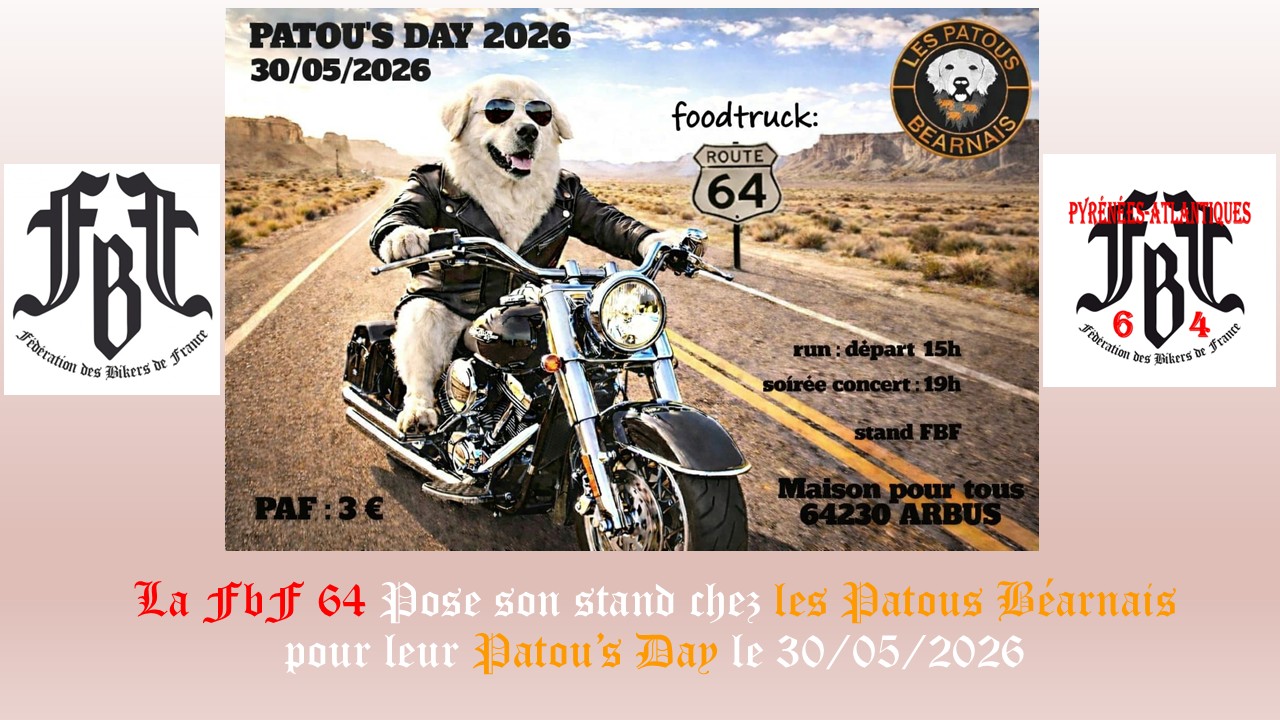 La FBF 64 Pose son stand à la Patou's Day