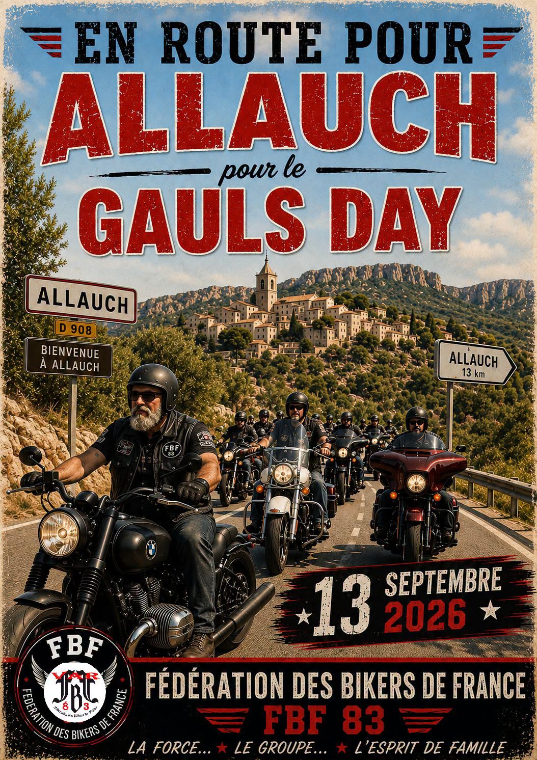 En route pour Allauch pour le Gauls Day