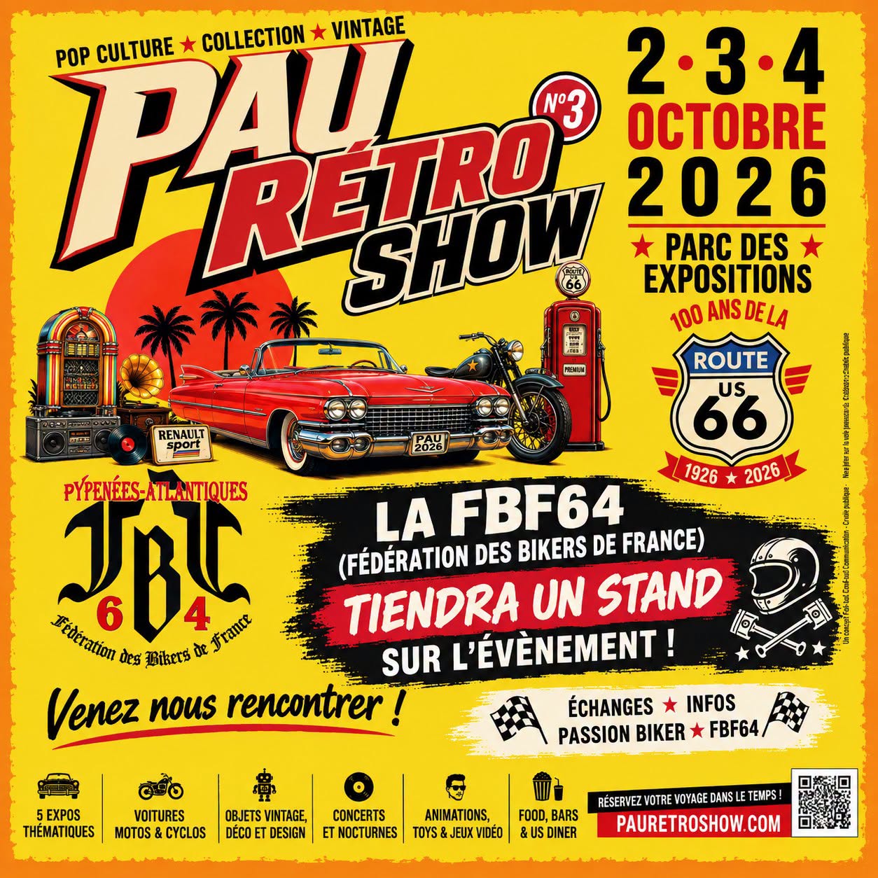 FBF64 - Stand au 3ème Pau Retro Show