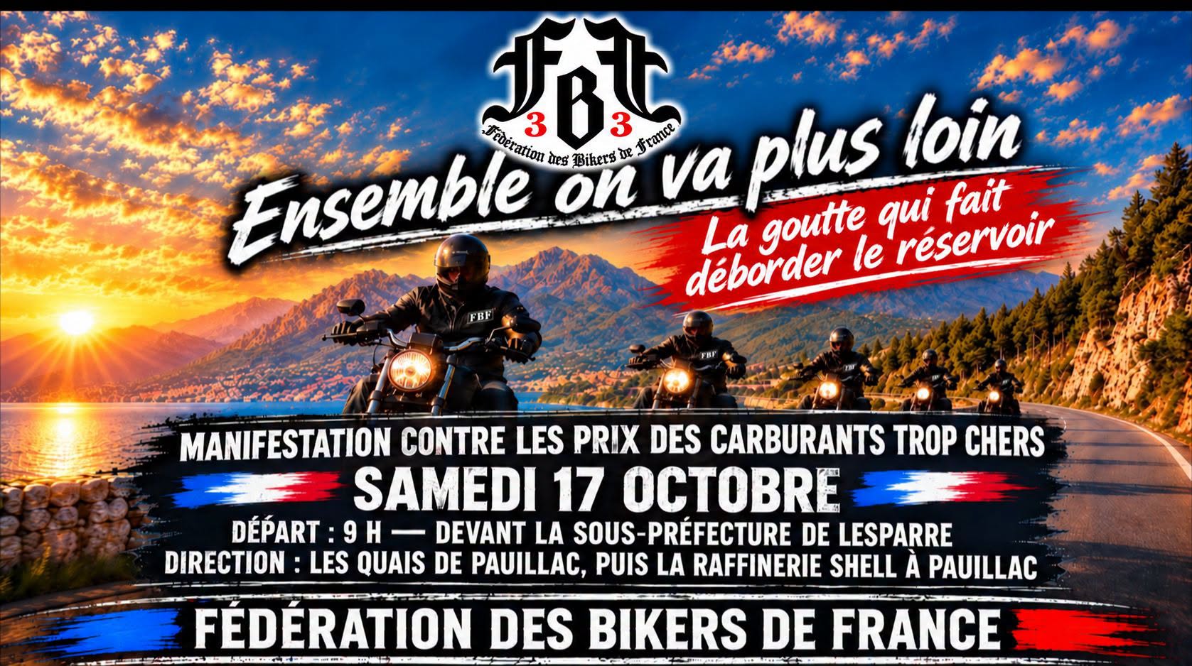 FBF 33-Manifestation Nationale contre la hausse du prix des carburants